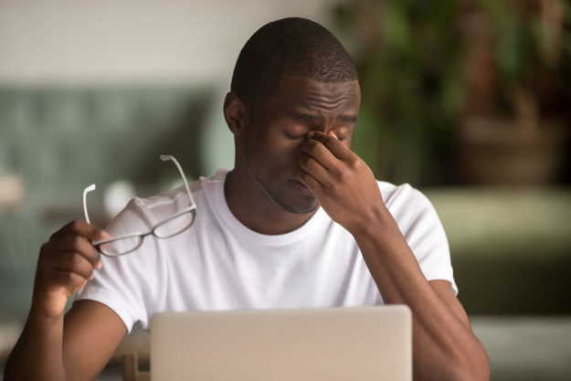 man who needs chronic fatigue treatment